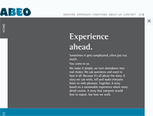 Tablet Screenshot of abeo.ch